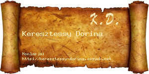 Keresztessy Dorina névjegykártya